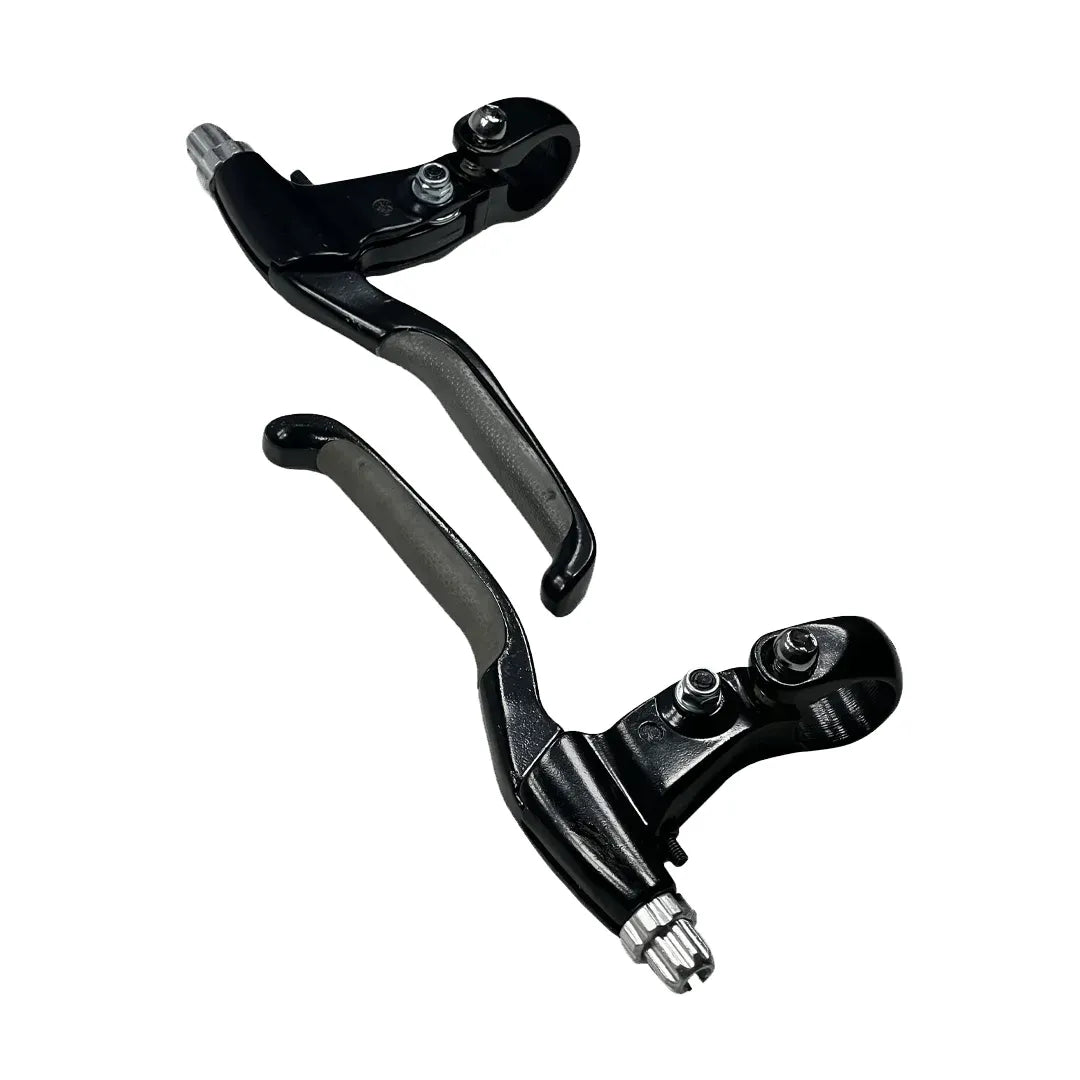 Par Levas Manijas De Freno Black Aluminio Con Antideslizante