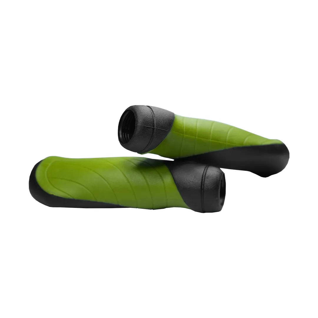 Puños Grip Bicicleta  VLG-690- Ad2. Largo 135mm. Black/green