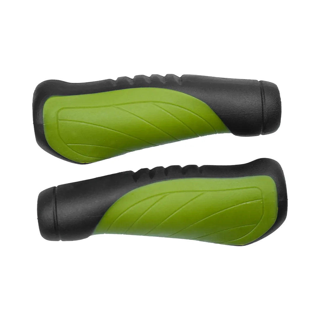 Puños Grip Bicicleta  VLG-690- Ad2. Largo 135mm. Black/green
