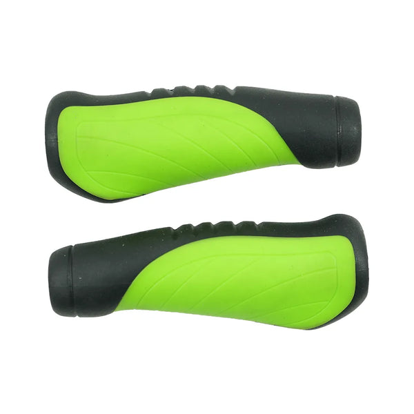 Puños Grip Bicicleta  VLG-690- Ad2. Largo 135mm. Black/green