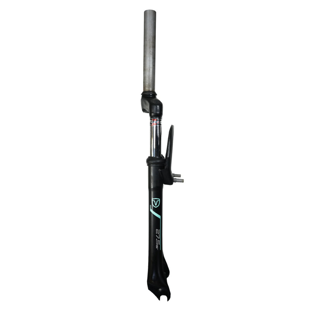 Horquilla 3.5 Lady 27,5 Poste corto 19cm Acero Negro Turquesa