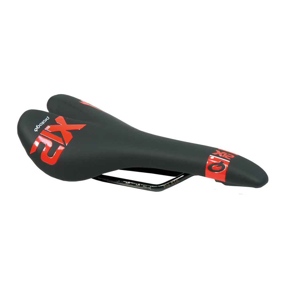 Asiento De Bicicleta Prologo X12 R5 Black/Red Nx 12 550 Bl 01-va
