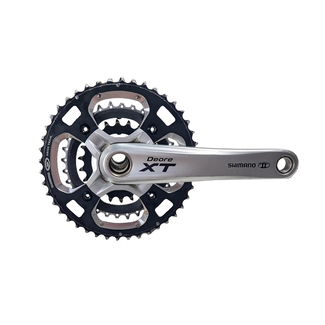 Juego Plato palanca Dore XT FC-M770 Silver 22-32-44 175mm + Caja Pedalera BB51 Silver (usado, con detalles)