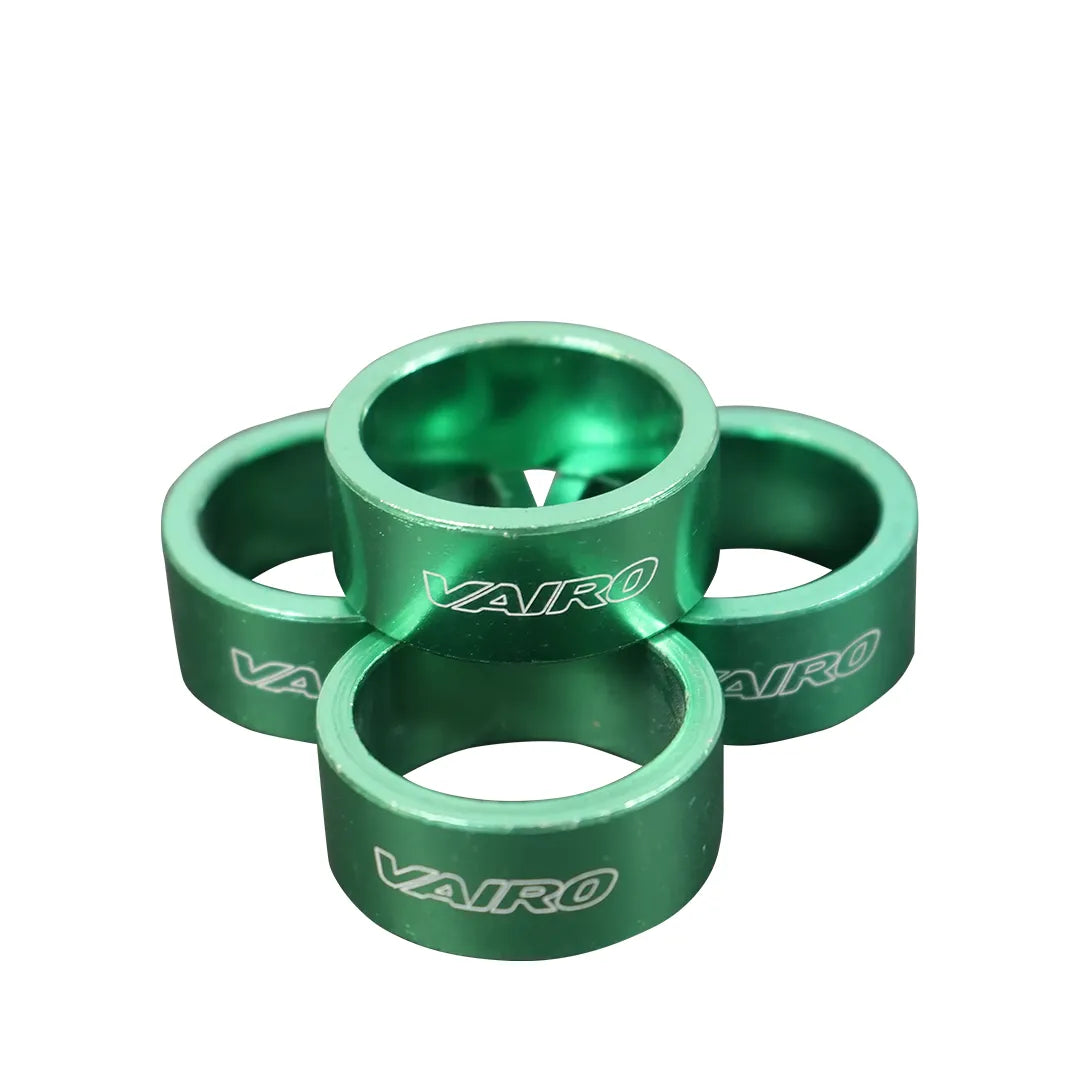 Espesores Horquilla 15mm Bicicleta Vairo Aluminio X4 Green
