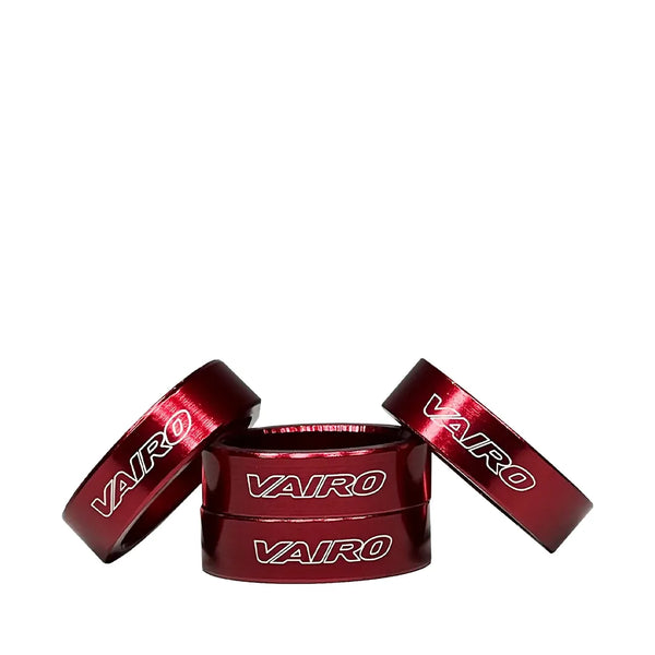 Espesores Horquilla 10mm Bicicleta Vairo Aluminio X4 Rojo