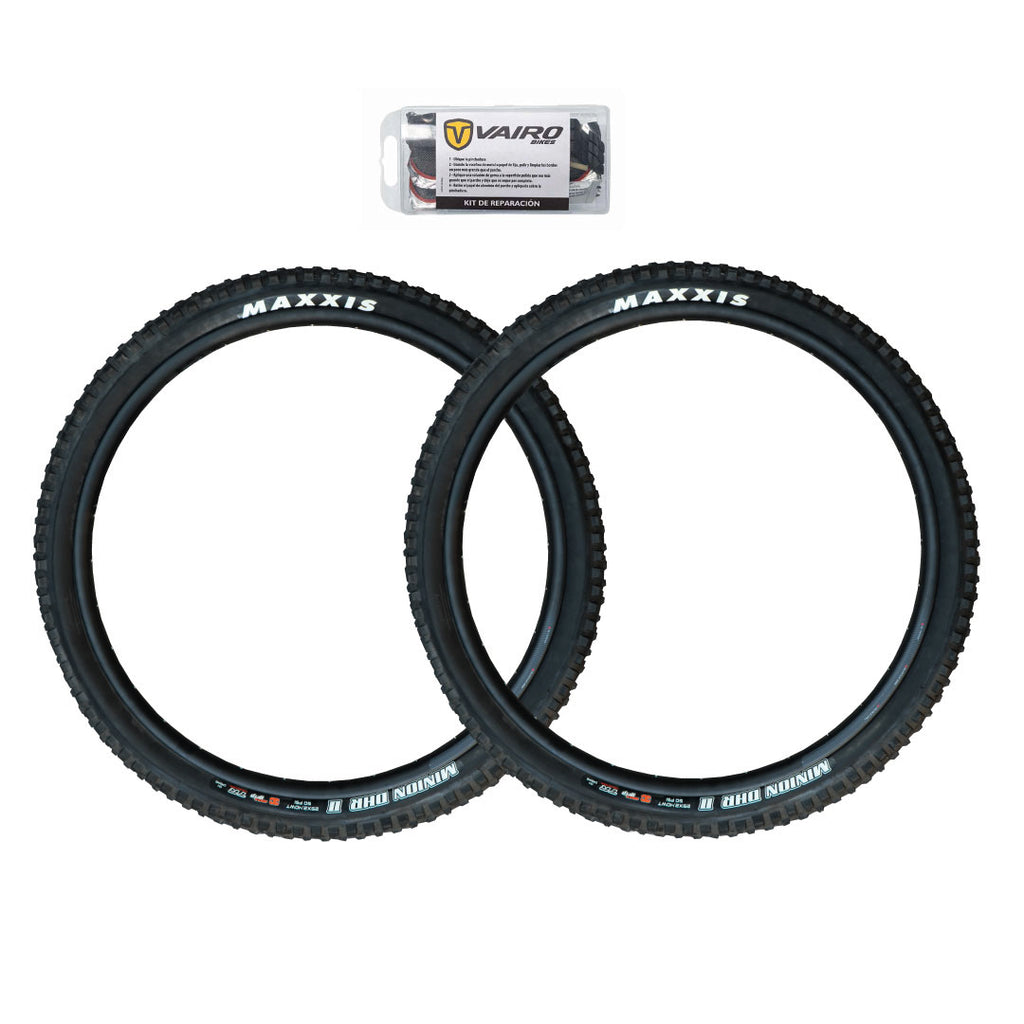 Par De Cubiertas Maxxis Minion Dhr Ii 29' + Kit De Parches