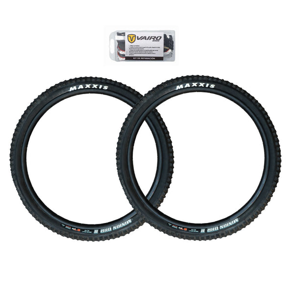 Par De Cubiertas Maxxis Minion Dhr Ii 29' + Kit De Parches