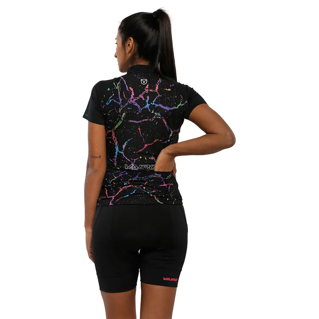 Casaca Jersey Ciclismo Vairo Cosmic Mujer