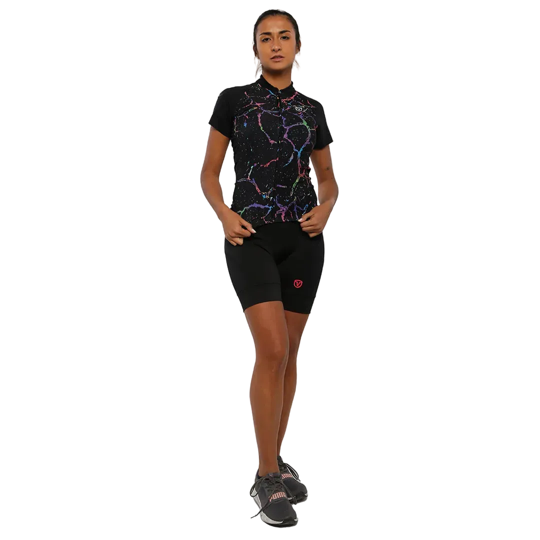 Casaca Jersey Ciclismo Vairo Cosmic Mujer