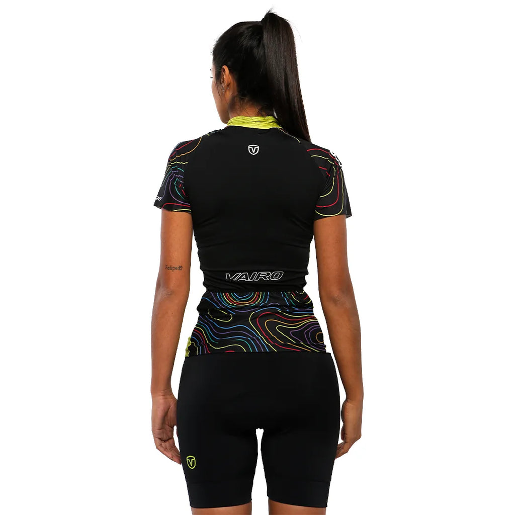 Casaca ciclismo Vairo Land manga corta mujer