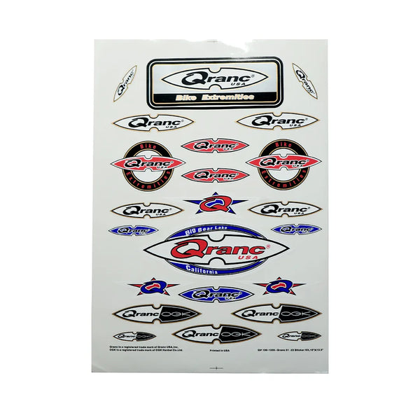 Plancha De Stickers Retro Vintage Bicicleta Qranc U.S.A